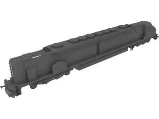 DDA40X America Locomotive 3D Model preview