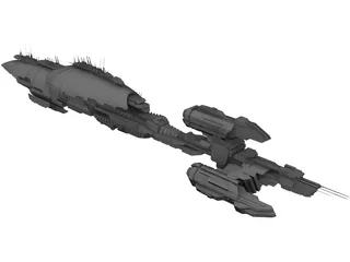 Commerce Guild Destroyer 3D Model preview