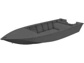 Racing Boat 3D Model preview