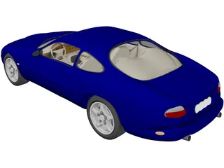 Jaguar XKR 3D Model preview