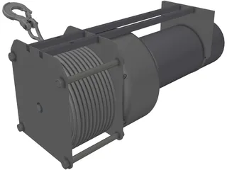 Winch 3D Model preview