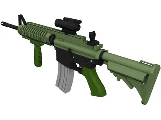 M4A1 3D Model preview