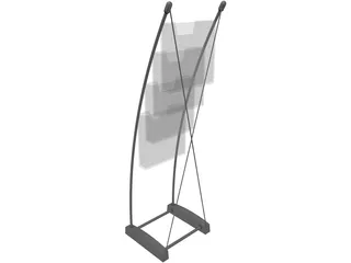 Enara Brochure Holder 3D Model preview