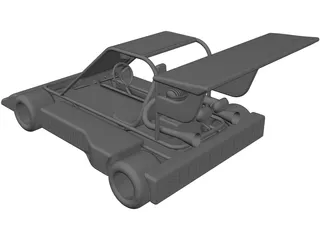 Superfly Go Kart 3D Model preview
