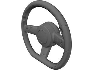 Steering Wheel 3D Model preview