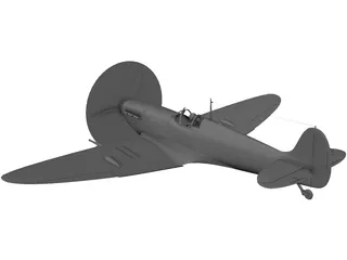 Supermarine Spitfire 3D Model preview