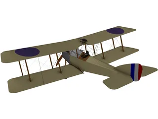 Martinsyde G.100 Elephant 3D Model preview
