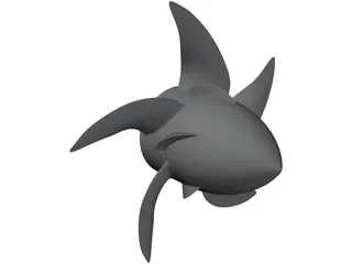 Ship Propeller 3D Model preview