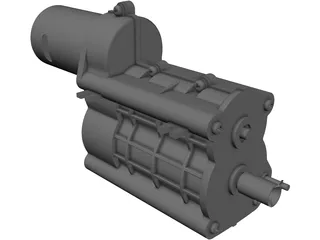 Tamiya Gear Box 3D Model preview