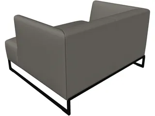 Corner Style Sofa 3D Model preview