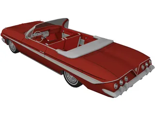 Chevrolet Impala SS Convertible (1961) 3D Model preview