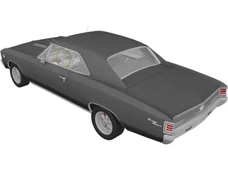 Chevrolet Chevelle SS (1967) 3D Model preview