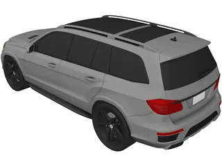 Mercedes-Benz GL 63 AMG (2012) 3D Model preview