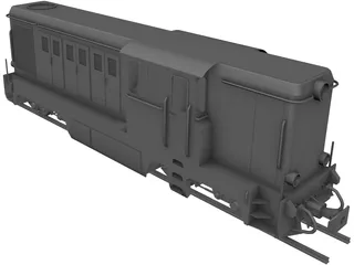 Romanian Narrow Gauge Diesel Locomotive 3D Model preview