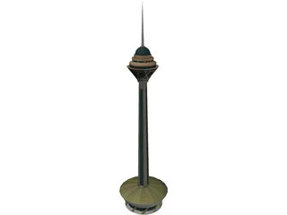 Tehran Milad Tower 3D Model preview
