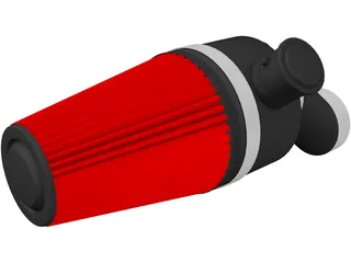 Marine Cone Air Filter 3D Model preview