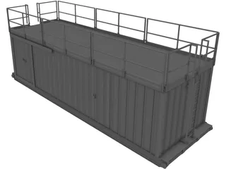 Oil Rig Store 3D Model preview