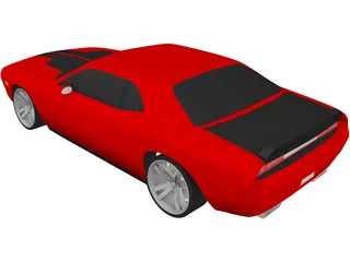 Dodge Challenger 3D Model preview
