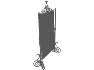 Medieval Mirror 3D Model preview