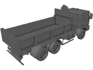 Dump Truck 3D Model preview