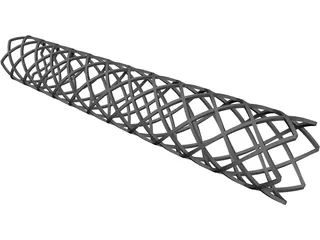 Vascular Stent 3D Model preview