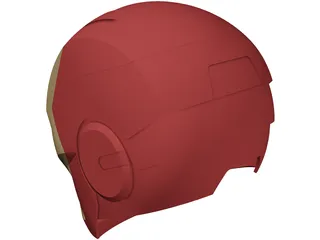 Iron Man Helmet 3D Model preview