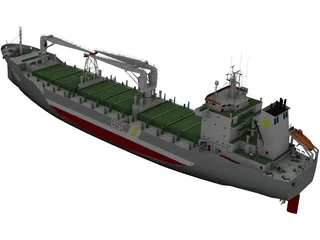 Rosaria Cement Ship 3D Model preview