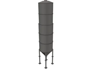 Silo 3D Model preview