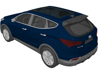 Hyundai Santa Fe Sport (2014) 3D Model preview