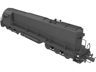 Train SD4 3D Model preview