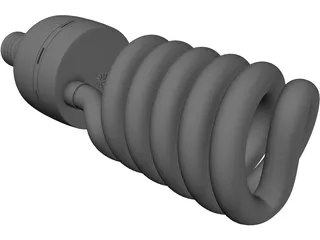 Lightbulb CFL 3D Model preview