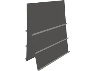 Postcard Holder 3D Model preview