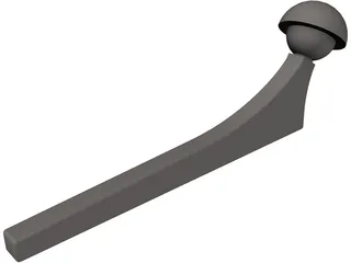 Hip Implant 3D Model preview