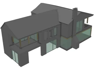 Modern House 3D Model preview