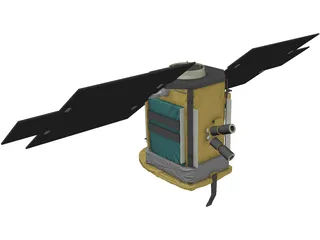 CloudSat Satellite 3D Model preview