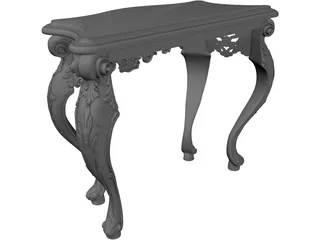Console Mirror 3D Model preview