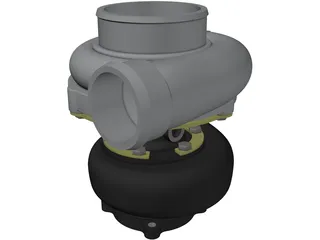 Garrett GT3582 Turbo 3D Model preview