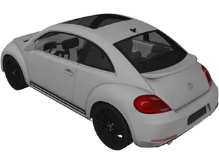 Volkswagen Beetle (2012) 3D Model preview