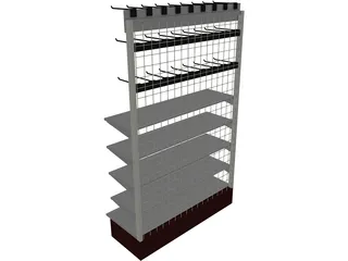 Mesh Shelf 3D Model preview