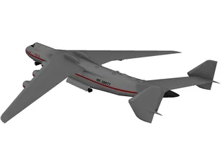 Antonov An 225 Airplane 3D Model preview