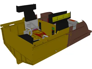 Yacht Engine Exhaust Arrangement 3D Model preview