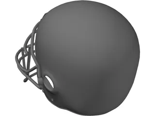 Football Helmet 3D Model preview