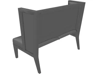 Jovello Loveseat 3D Model preview