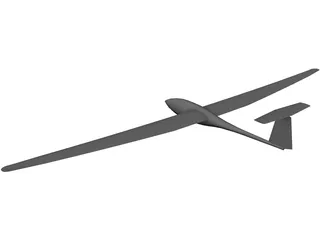 DG300 Glider 3D Model preview