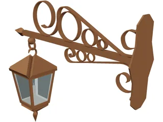 Light Candle Wall Mounted 3D Model preview