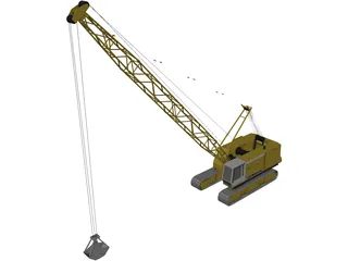 Liebherr Seilbagger 3D Model preview