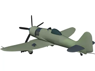 Hawker Sea Fury FB 11 3D Model preview