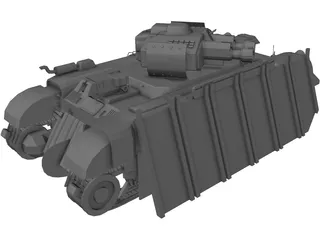 Mobile Roadblock 3D Model preview