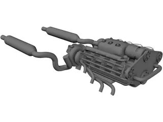Engine 3D Model preview