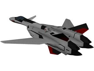 YF-19 Excalibur 3D Model preview
